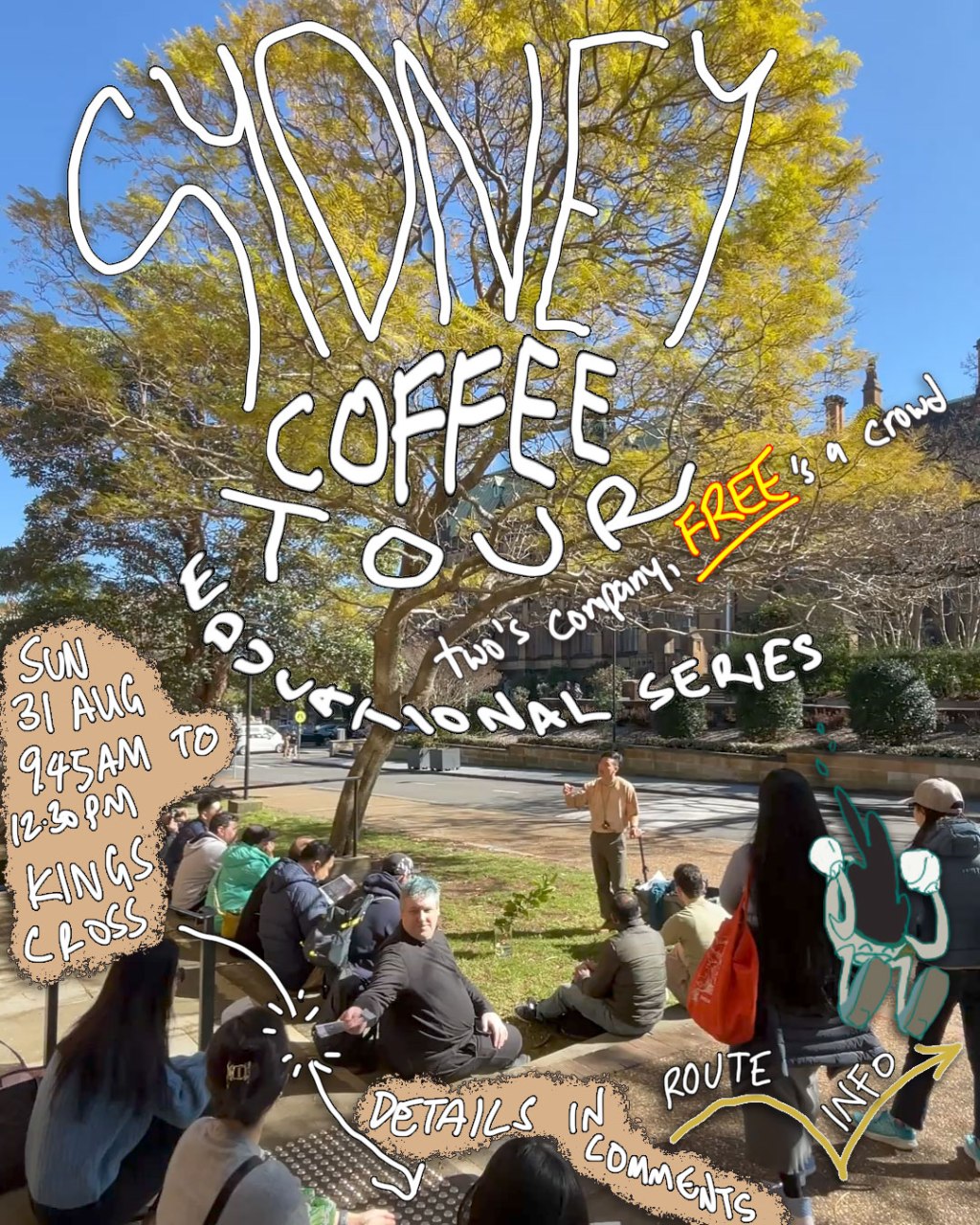 What Does Coffee Taste Like? Tour 16 – Sun 31&nbsp;Aug